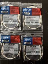 TRIPP LITE N201-003-WH 3FT CAT-6G  PATCH CABLE NEW LOT OF 4 picture