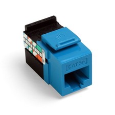 GigaMax 5E QuickPort Connector, Cat 5E, 25-Pack, 5G108-BL5, Blue picture
