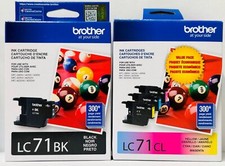 New Genuine Brother LC71 Black Color Ink Cartridges Box MFC-J280W, MFC-J425W picture