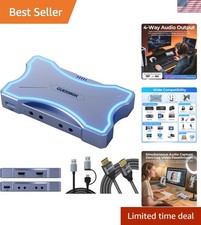 4K HDMI Capture Card with Touch LED, Dual HDMI in/Loop-Out, USB 3.0, 4K@60Hz/... picture