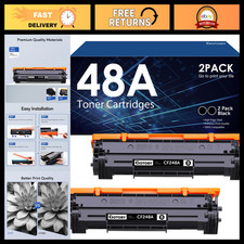 Black Toner Cartridge Replacement for HP 48A CF248A - 2-Pack, High Yield, Compat picture