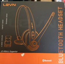 LEVN LE-HS011 Superior-Bluetooth Wireless Headset (Black) -Noise Cancelling picture