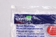 Leviton Telephone/Cable Wall Plate 1-Gang Plastic 3/8 R52-PJ11-W picture