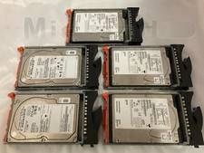 Lot of qty 5 IBM 32P0766, FC# 5207 2Gbps Fibre-Channel 146.8 GB 10K Disk w/brkt picture