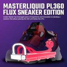COOLER MASTER SNEAKER-X MINI-ITX PC CASE BUNDLE – INCLUDES 360MM AIO -  RED picture