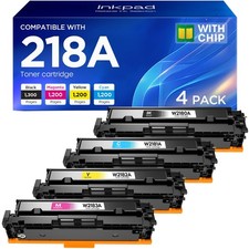218A W2180A 218 Toner Cartridges 4 Pack Replacement for 3301fdw 3301cdw picture