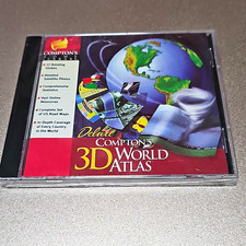 Vintage PC Software Lot Compton's 3D World Atlas SEALED Microsoft Publisher eBay picture