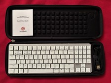 Hexgears X-1 Ultra-Thin RGB Mechanical Keyboard WHITE Bluetooth TKL+Numpad Case picture