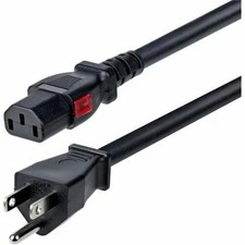 StarTech 10FT-LC15A-POWERCORD 10ft (3m) Heavy Duty Power Cord - Black picture
