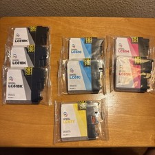 LD-LC61 Ink Cartridge Set 8 pieces 3 Black- 1 Yellow-2 Magenta-2 Blue NEW picture