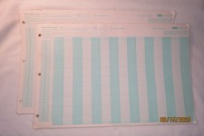 37 Sheets of VINTAGE IBM 150/10/6 Print Chart Coding Forms GX20-1860-0 U/M025 picture
