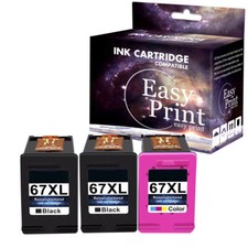 Remanufactured 3PK 67XL Ink replace for HP ENVY Pro 6455 6458 picture