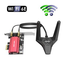 WiFi 6E Tri Band Intel AX210 AXE5400 PCIe WiFi Card for Desktop PC Bluetooth 5.3 picture