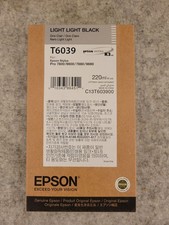 Genuine Epson 2021 T6039 Light Light Black 220ml Ink Stylus Pro 7800 9800 picture