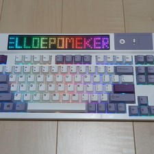 EPOMAKER DynaTab 75X White Mechanical Keyboard RGB Custom LED Display JP Unused picture