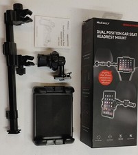 Macally Dual Position Car Seat Headrest Mount for iPad Pro, iPad, Phones, Tablet picture