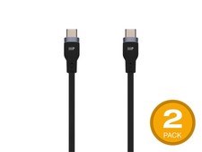 Monoprice USB-C to USB-C Silicone Charging Cable - USB 2.0, 240W PD, Ultra picture