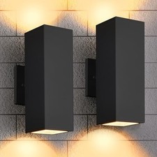 Outdoor Wall Lights, 2 Pack Waterproof Exterior Lighting Fixtures, Anti-Rust ... picture
