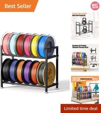 2 Tier Desktop Filament Holder - Compact and Adjustable 3D Printer Storage Rack picture