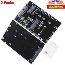 2-Packs mSATA / M2 NGFF SSD to SATA Converter Adapter Combo Card M.2 2 In 1 picture
