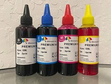 4x100ml Bulk Refill Ink for HP Epson Canon Brother inkjet printer Refillable CIS picture