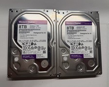 Lot of 2, western digital 8TB sata hard drive picture