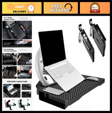 2-in-1 Car Steering Wheel Desk Tray & Seat Gap Organizer - Multi-Function Storag picture