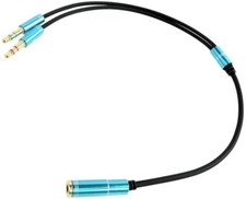 3.5mm Headphone Splitter Adapter for Mic Audio Y Splitter Cable for Microphone picture