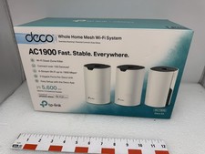 TP-LINK DECO AC1900 S4 3PK WHOLE HOME MESH WI-FI SYSTEM 2.4GHZ/5GHZ NEW OPEN BOX picture