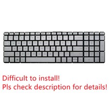 Original US Silver Non-Backlit Keyboard for HP 17-bs049dx picture