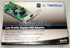 TRENDnet TEG-PCITXRL Gigabit PCI Adapter Low Profile New Sealed picture