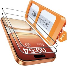 TOCOL for iPhone 16/17 SCREEN Protector EASY INSTALLATION 2 Pack  picture