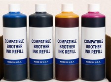 4 LITERS COMPATIBLE BULK INK REFILL FOR BROTHER LC3037, LC3039 PRINTERS (CYMK) picture