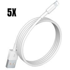 6 PACK 3ft 6ft For iPhone iPad Charger Power Adapter Charging USB Cable Cord Lot picture