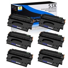 6PK BK Q7553X 53X Toner Cartridge For HP Laserjet P2015 P2015d P2015dn P2015x picture