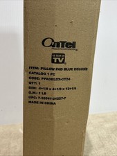 Ontel Pillow Pad Multi-Angle Soft Tablet Stand, Blue Brand New picture