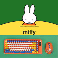 Miffy Wireless Keyboard Mouse Combo Set Multi-Pairing Silent Office PC Laptop picture