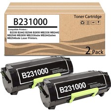 2 Pack B231000 Black Toner Cartridge for B231000 Toner Cartridge Work for picture
