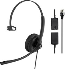 Yealink Wired Phone Headsets for Office Phones YHS34 QD to RJ9, Mono-Single picture