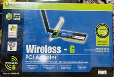 Linksys Wireless-G PCI Adapter 2.4GHz 802.11g Desktop Network Card WMP54G New XP picture