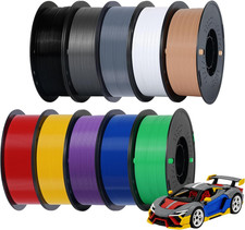 PETG 3D Printer Filament, 10 Rolls, Dimensional Accuracy +/- 0.03 Mm, 10Kg Spool picture