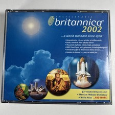 Encyclopedia Britannica 2002 Deluxe Edition CD Windows Version 3-Disc Set picture