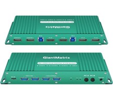 GiantMatrix kvm Switch 2 Monitor 2 Computer hdmi 2.1  hdmi kvm switch picture
