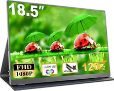 18.5 Inch Portable Monitor, 120Hz 1080P FHD 100% sRGB USB-C HDMI Portable picture