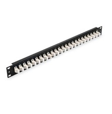 1U 19'' Fiber Adapter Panel, 48 Fibers Multimode Beige 24 x LC UPC Duplex-MM4569 picture
