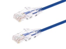 Monoprice Cat6 Ethernet Patch Cable - 0.5 feet - Blue | Snagless RJ45 Stranded picture
