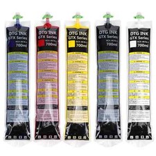 5x700ml/bag Textile Pigment DTG Ink Bag for Brother-GTX Pro 423 424 422 printer picture
