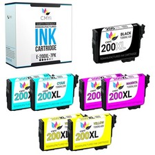 CMYi 7PK Replacement 200XL Ink Cartridges for Epson Workforce WF-2520 2530 2540 picture