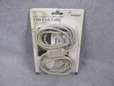 RADIO SHACK USB 12 FOOT LINK CABLE MALE TO MALE NEW picture