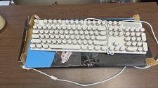 MAGEGEE MK-STORM Mechanical Illuminated Wired USB Keyboard VINTAGE TYPEWRITER picture